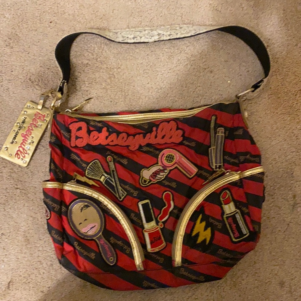 Vintage betseyville blow dryer, mirror, lipstick